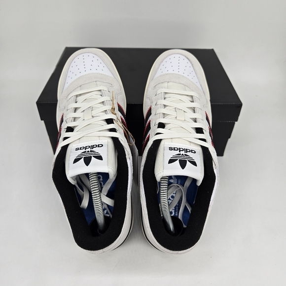 New adidas Forum 84 Low ADV Crystal White Black Scarlet Men's Shoes Size 9.5 - Picture 5 of 8
